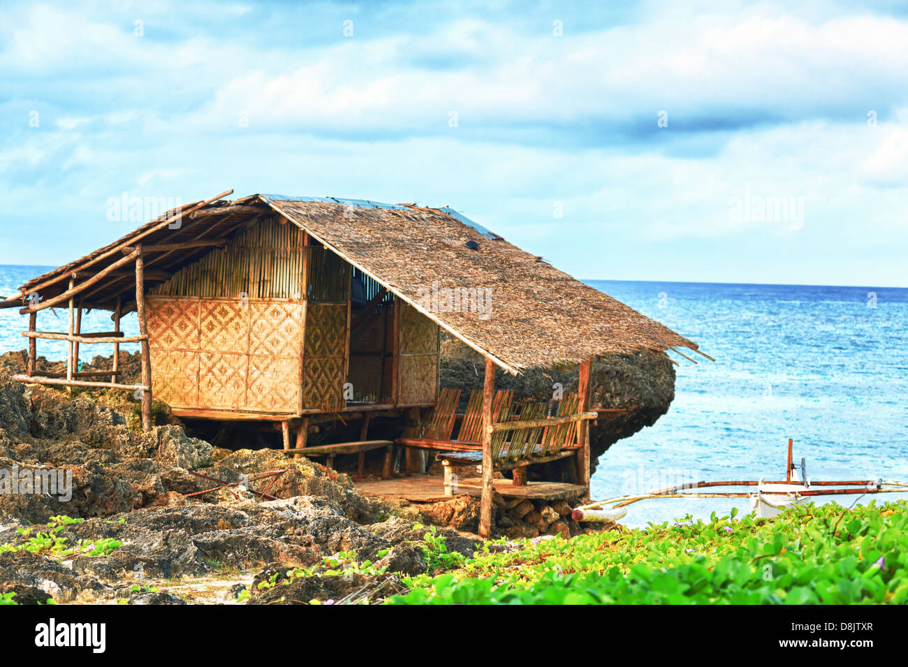 Cabane de pêcheur Banque D'Images