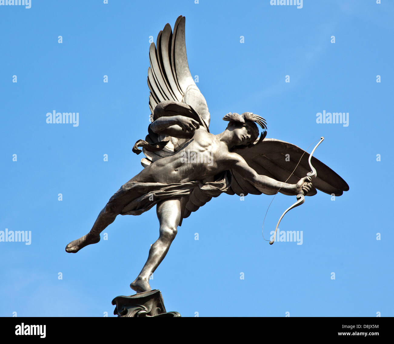 Statue de Eros de Piccadilly Circus London UK Banque D'Images