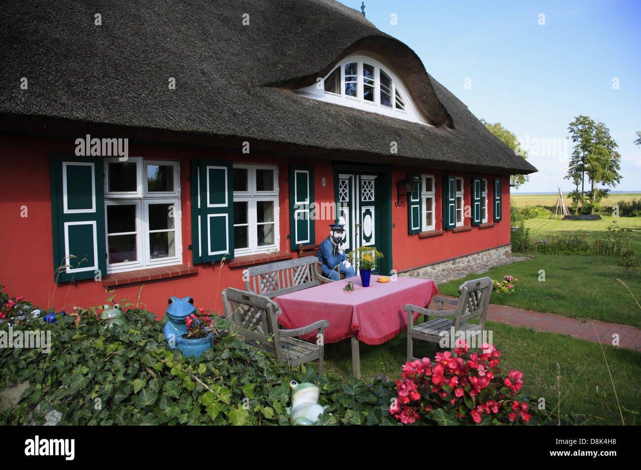 Chambre dans Ahrenshoop-Altenhagen, Fischland, mer Baltique, Mecklembourg-Poméranie-Occidentale, Allemagne Banque D'Images