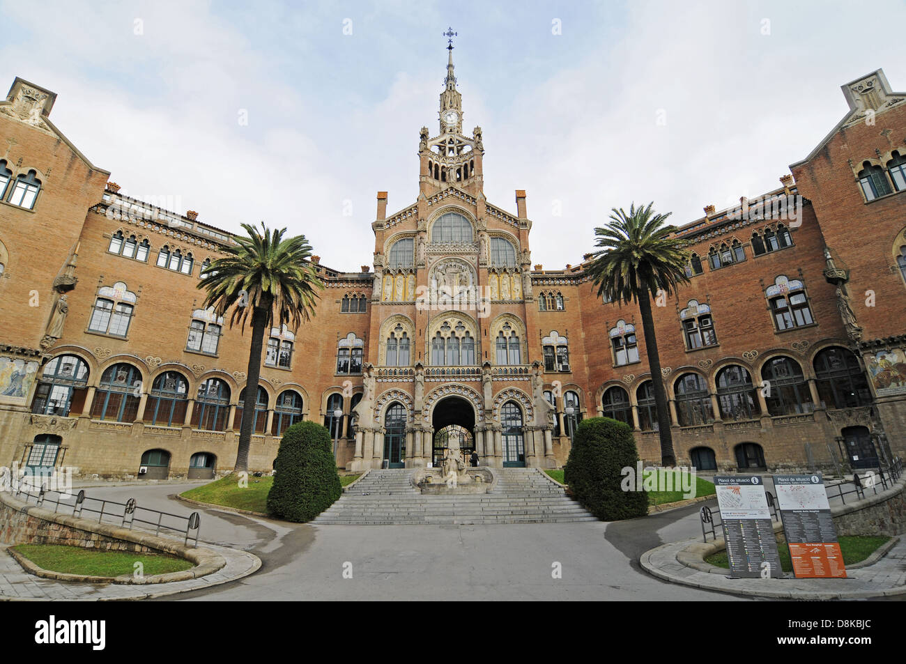 Hôpital de la Santa Creu i Sant Pau Banque D'Images