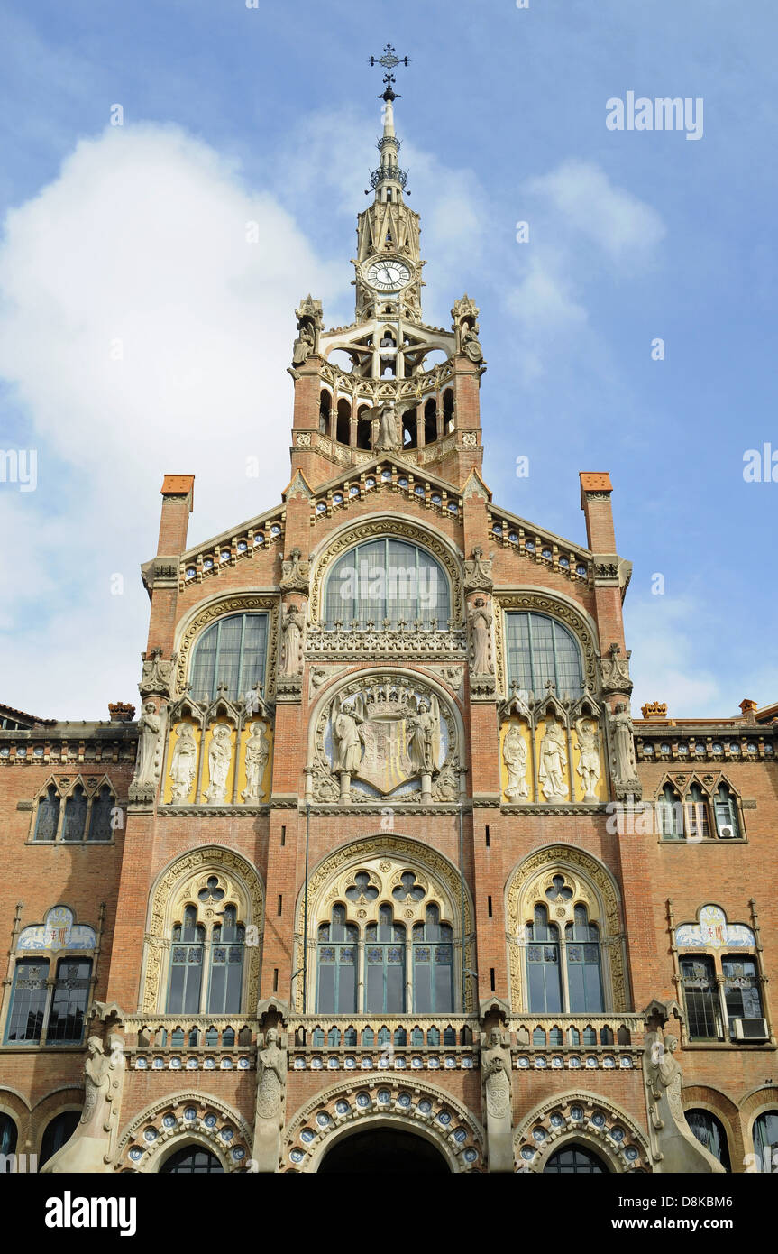 Hôpital de la Santa Creu i Sant Pau Banque D'Images