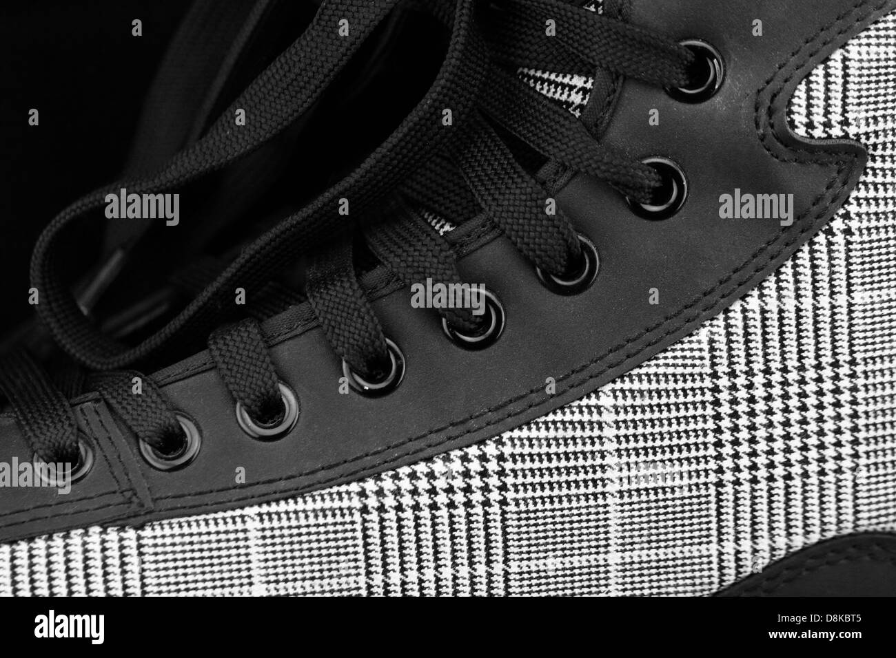 Nouveau et moderne patins noir close up Banque D'Images