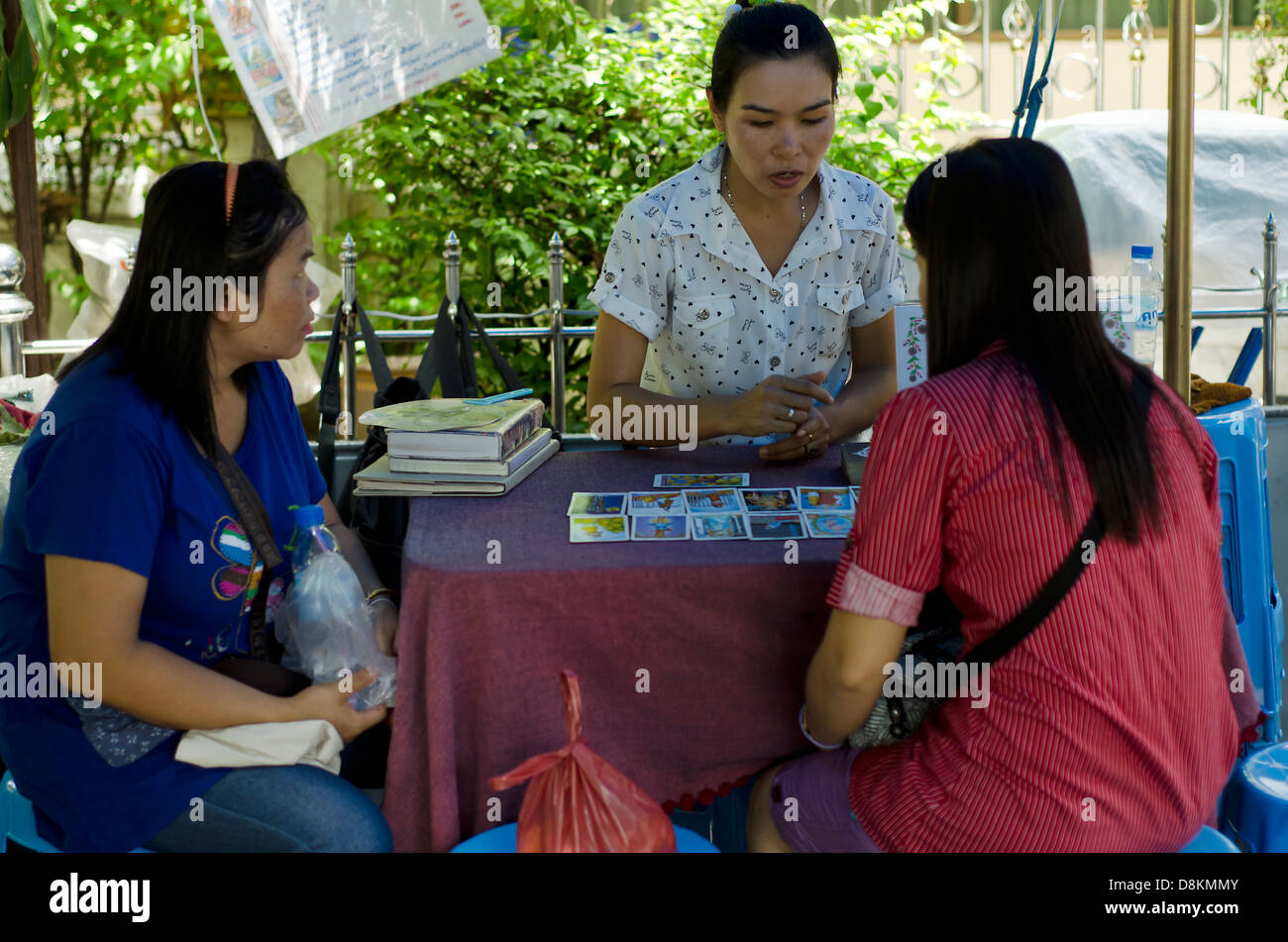 Lecteur de Tarot,Bangkok Banque D'Images