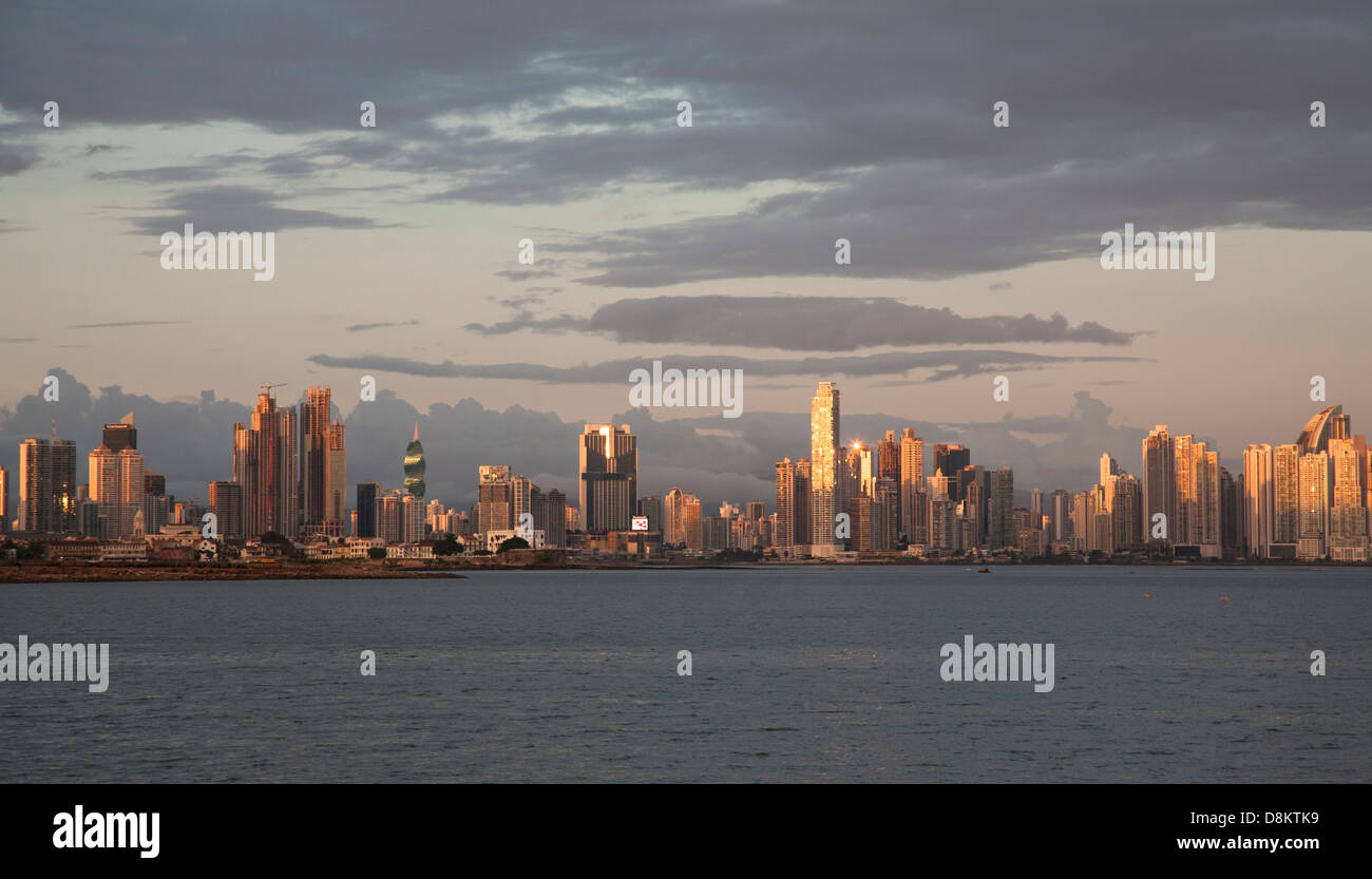 Skyline Panama City, Panama Banque D'Images