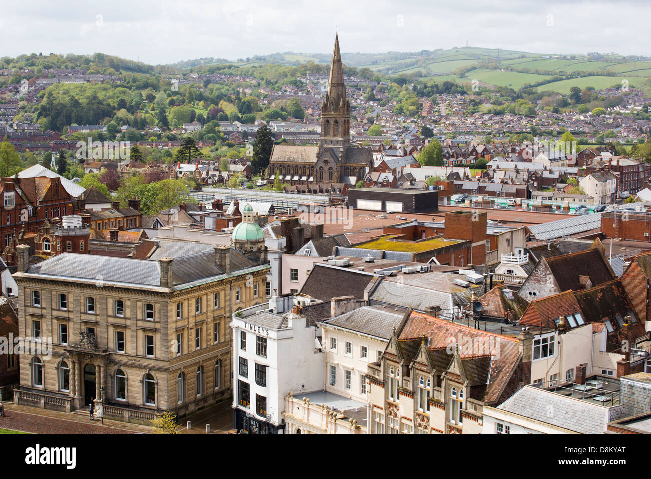 Exeter Rear View Exeter city centre devon uk Banque de photographies et d’images à haute ...
