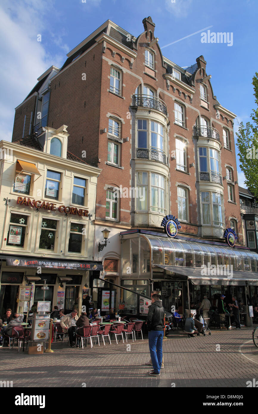 Pays-bas, Amsterdam, Leidseplein, restaurants Photo Stock - Alamy