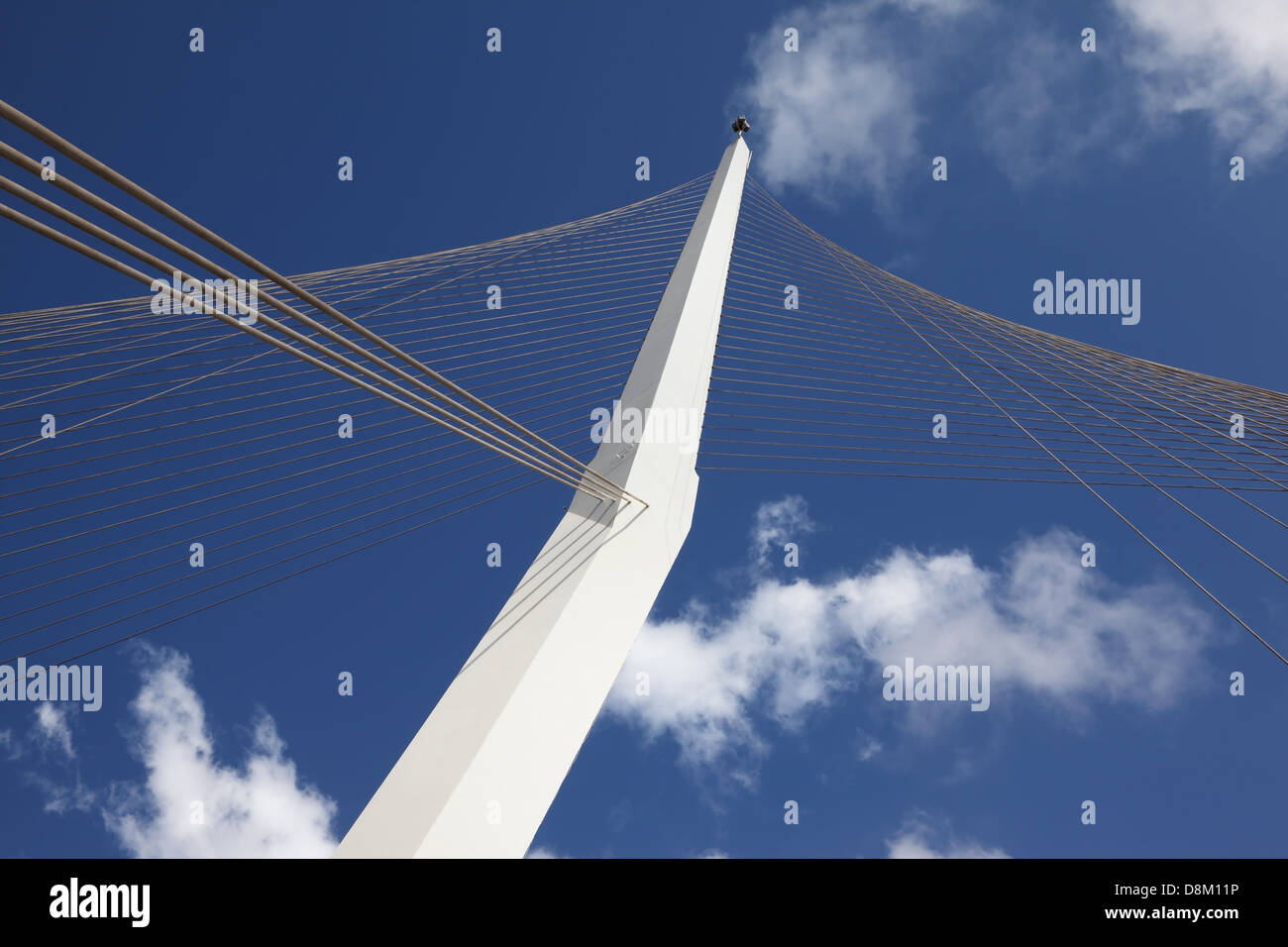 Les nouvelles à jour pont blanc à Jérusalem Banque D'Images