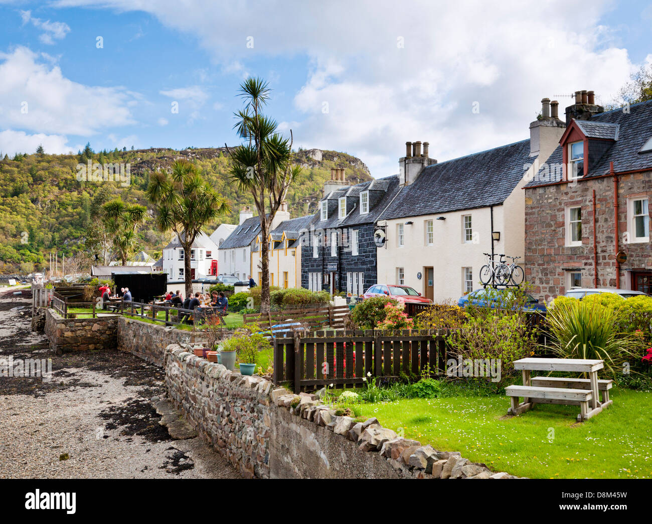 Village écossais de Plockton Highlands Scotland UK GB Europe Banque D'Images