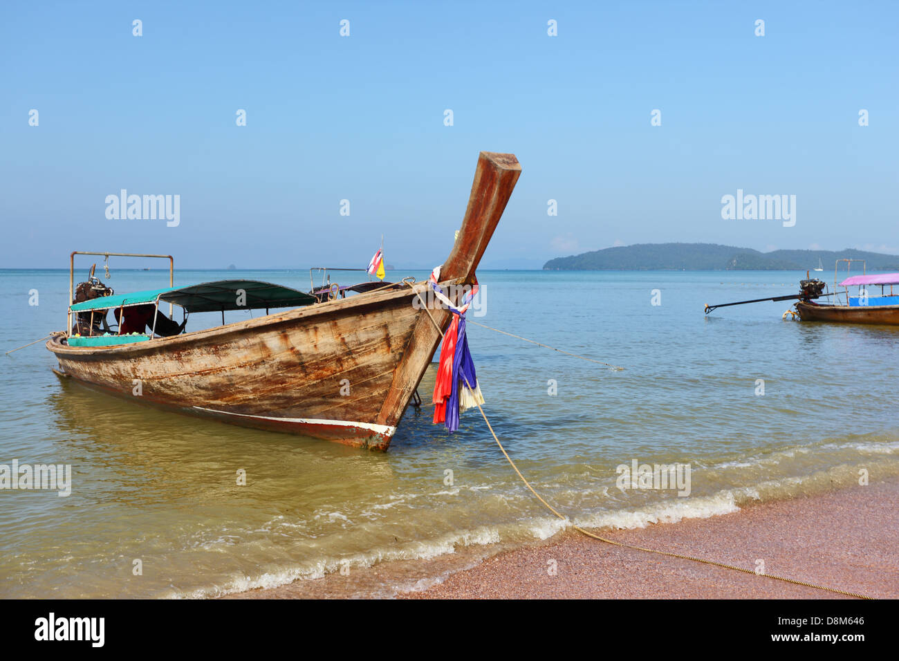 Plage, voile, mer, ciel ... Banque D'Images