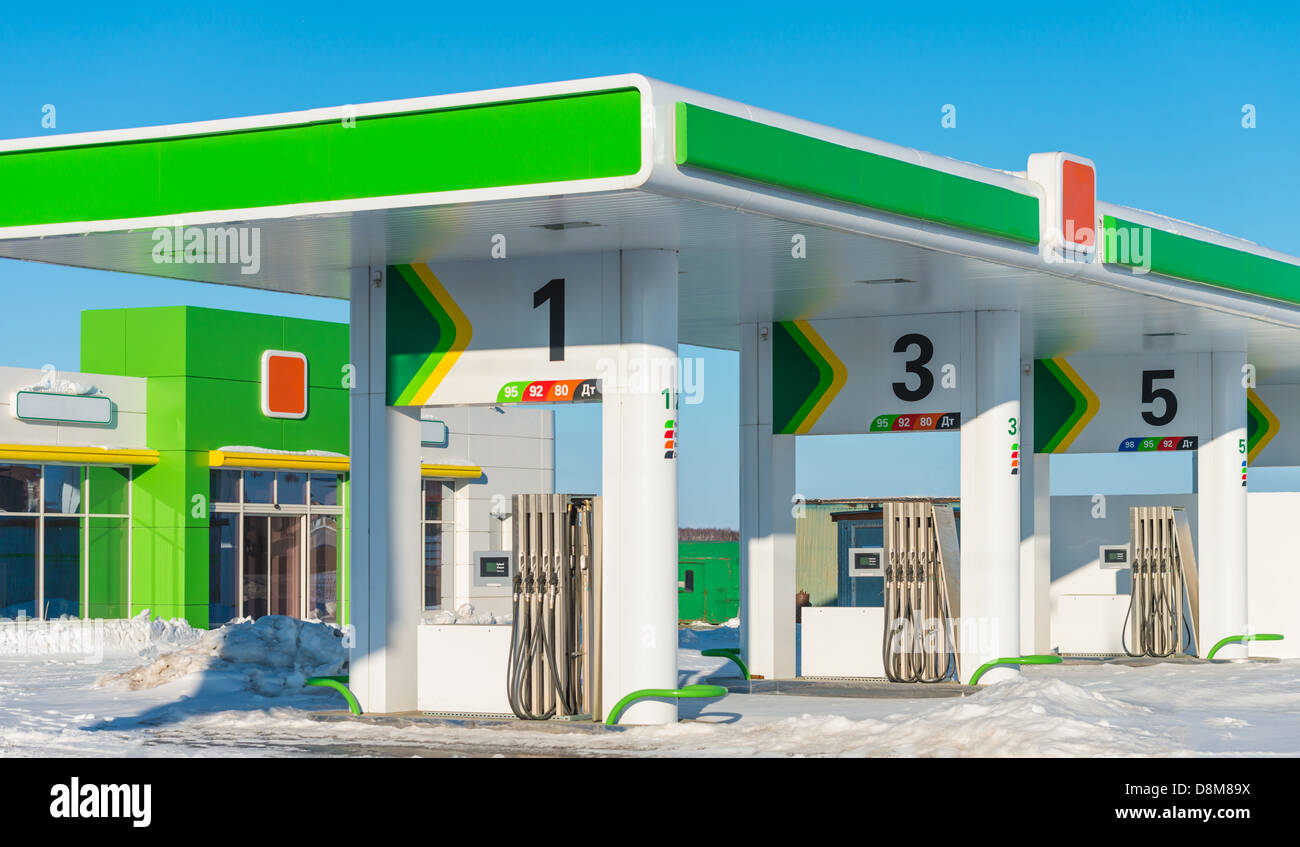 station d’essence Banque D'Images