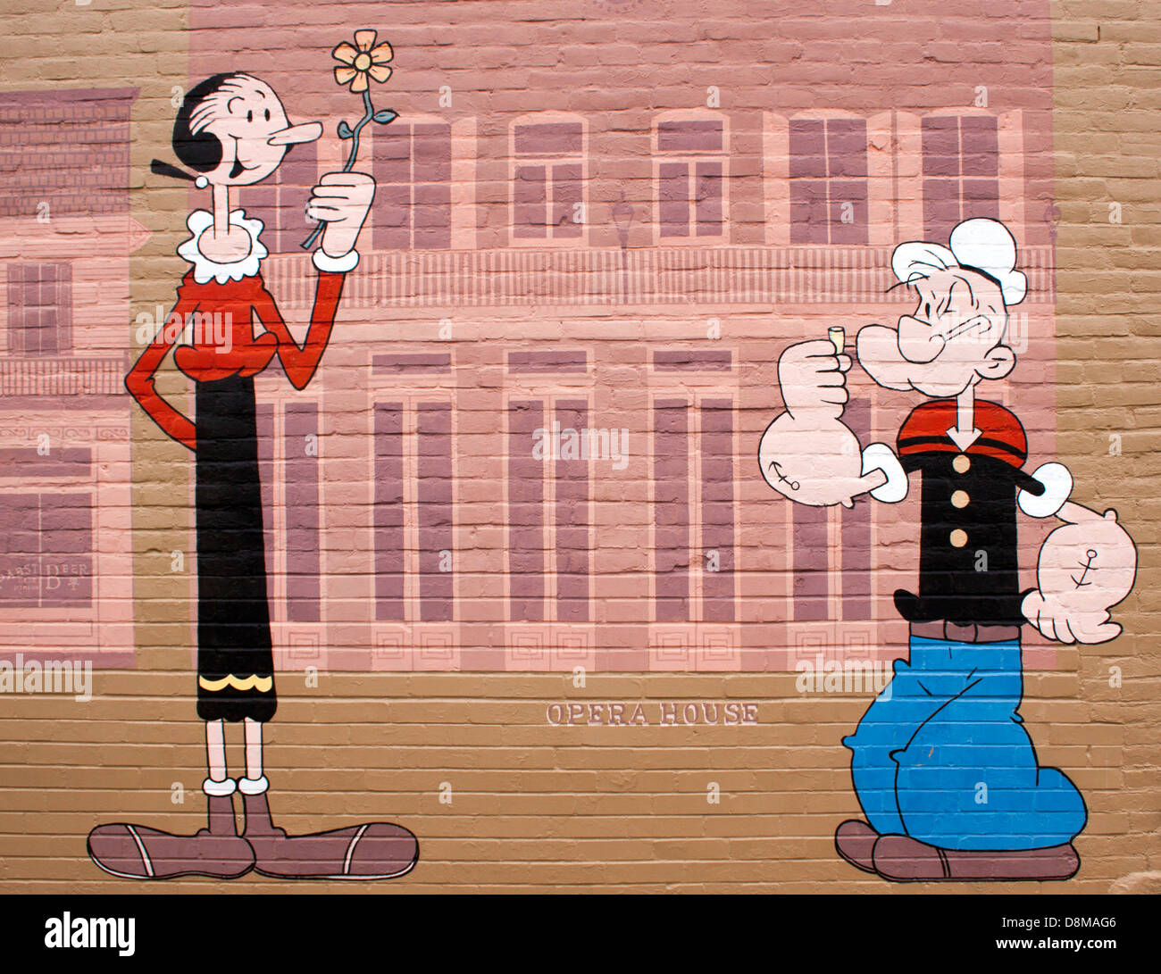 Popeye et Olive Oyl sur le timbre-poste des Comores Photo Stock - Alamy