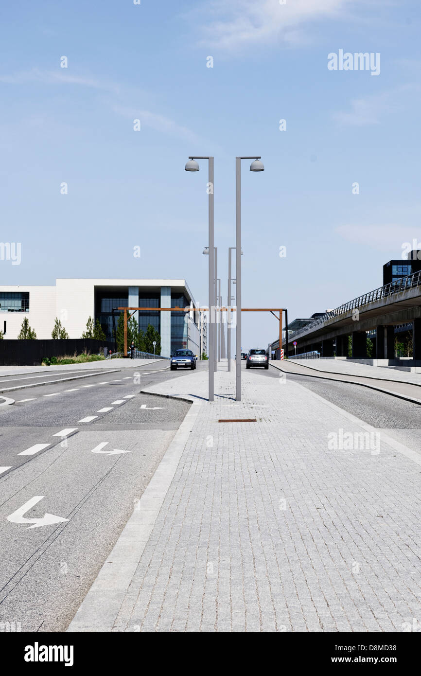 L'architecture urbaine, Ã˜restad, île d'Amager, Copenhague, Danemark Banque D'Images