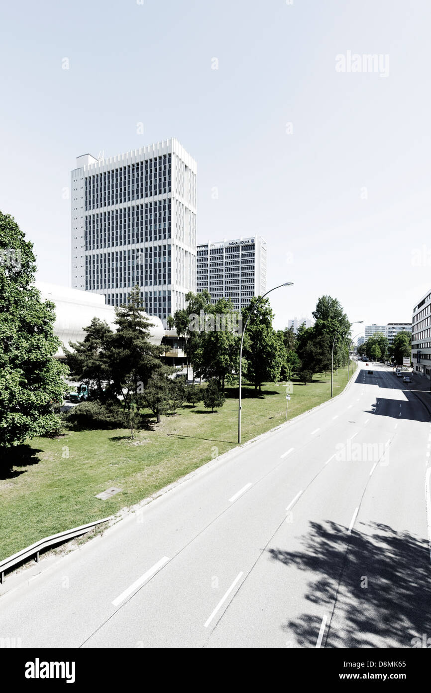 Tours Mundsburg, Hambourg, Allemagne Banque D'Images