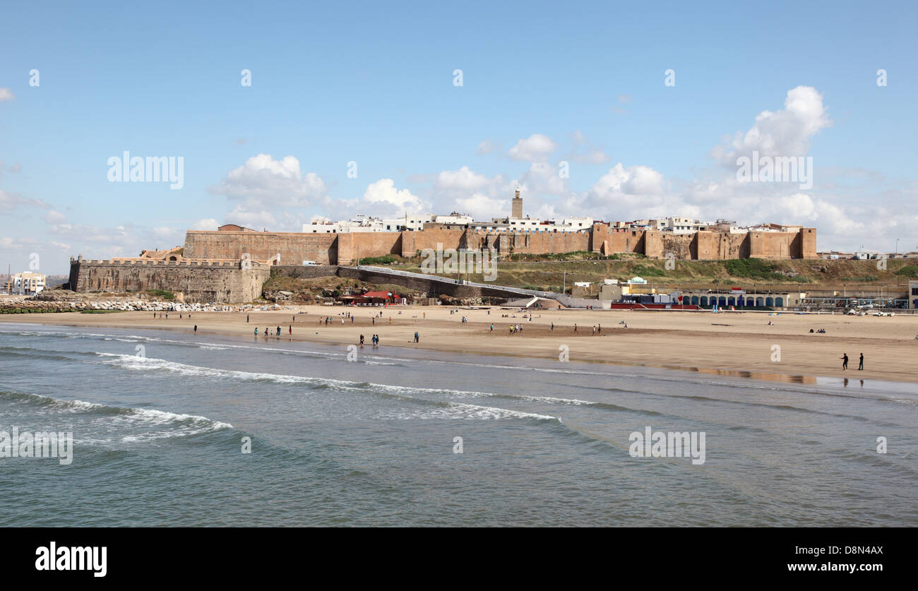 Plage De Locéan Atlantique à Rabat Maroc Banque Dimages