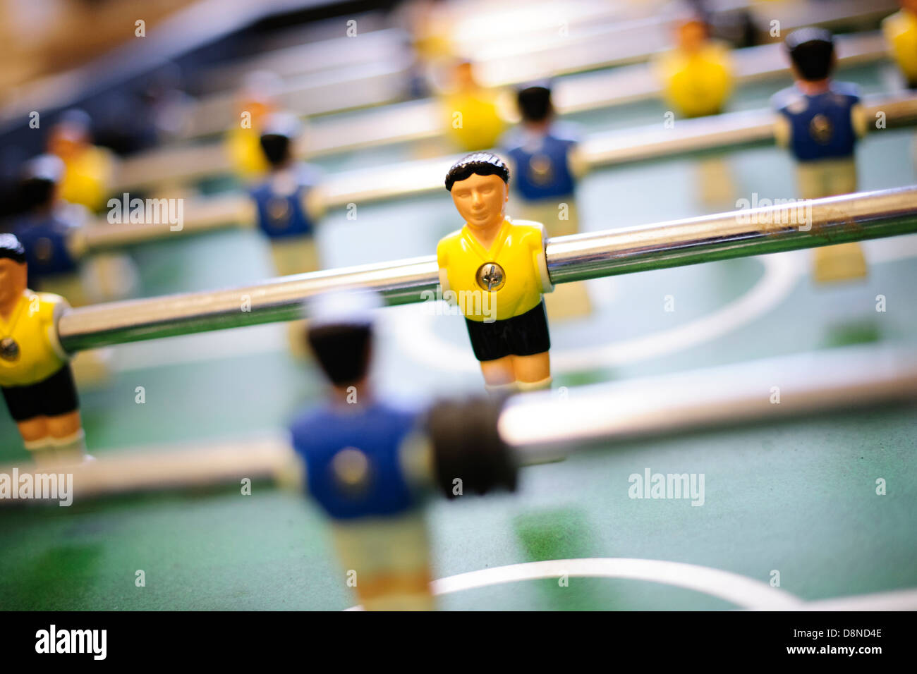 Baby-foot, jeu de football de table, loisirs, plaisir Banque D'Images