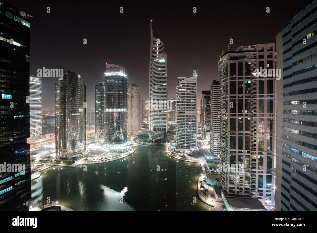 Gratte-ciel de Dubai Marina, DUBAÏ, ÉMIRATS ARABES UNIS Banque D'Images