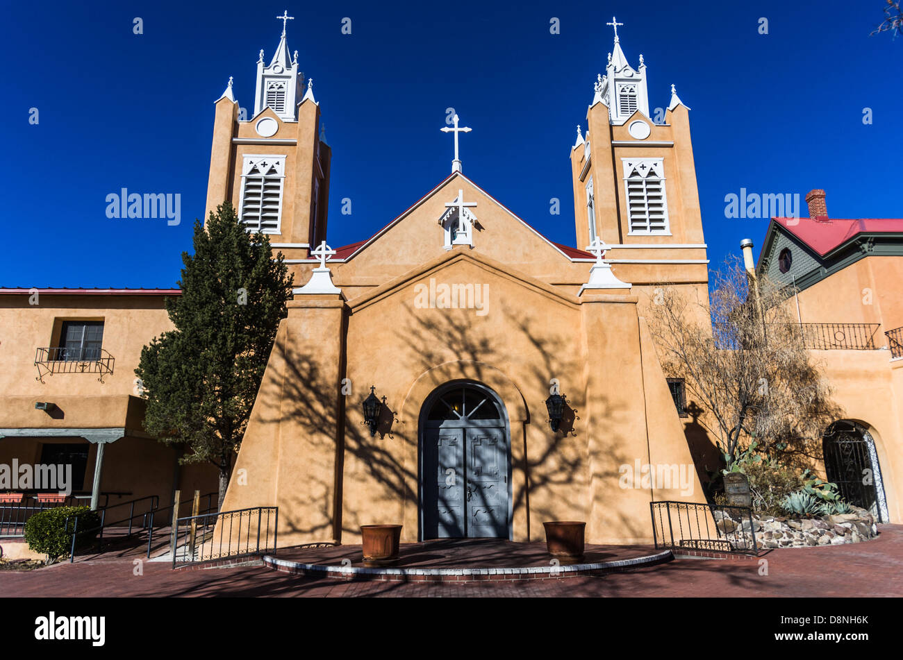 L'église San Felipe de Neri à Albuquerque au Nouveau Mexique Banque D'Images