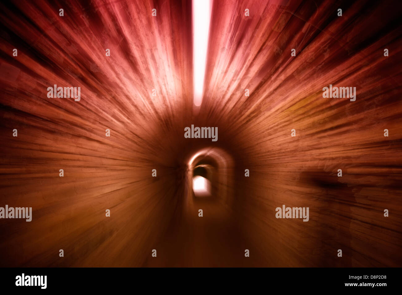 Tunnel sous terre Banque D'Images