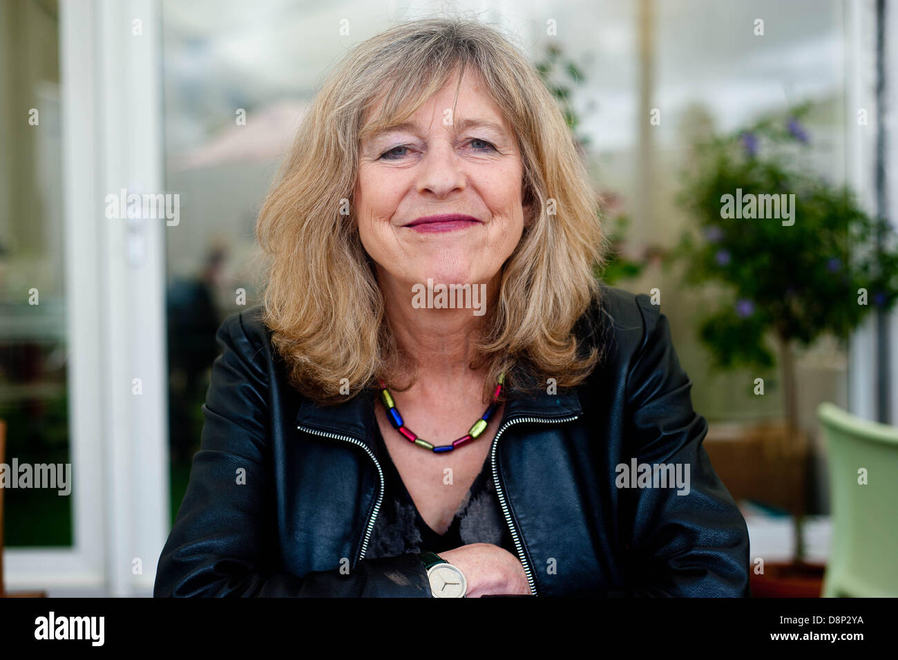 Hay on Wye, Powys, Wales, UK, samedi 1 juin 2013 Photo : Deborah Moggach. Re : le Telegraph Hay Festival, Hay on Wye, Powys, Pays de Galles. Banque D'Images