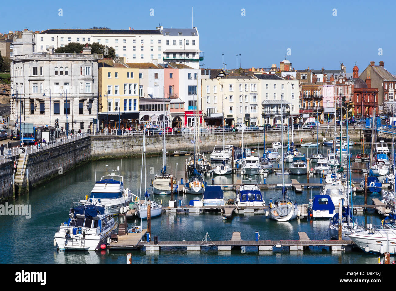 Port Royal et le port de plaisance de Ramsgate, Kent England UK Banque D'Images