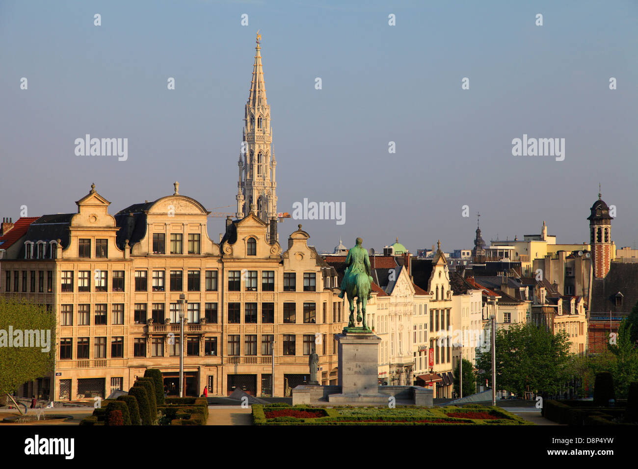 Belgique, Bruxelles, Place del'Albertine, d'horizon, Banque D'Images