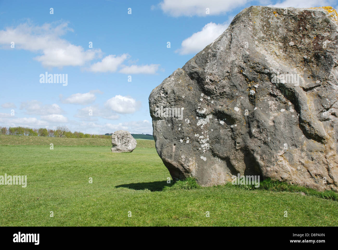 Mégalithes néolithiques Avebury Wiltshire, Angleterre Banque D'Images