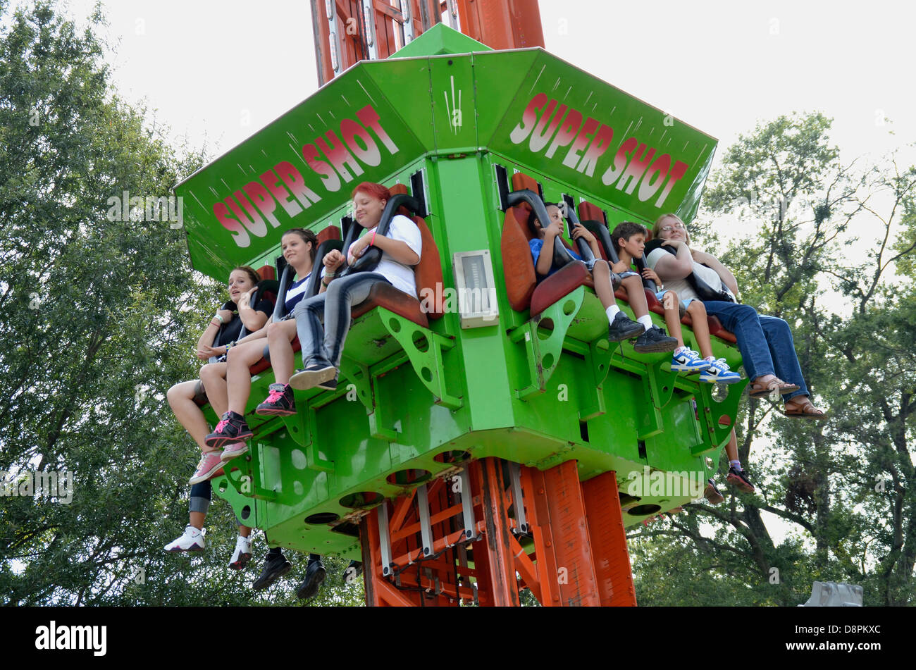 L'offre Super Shot Carnival ride Banque D'Images