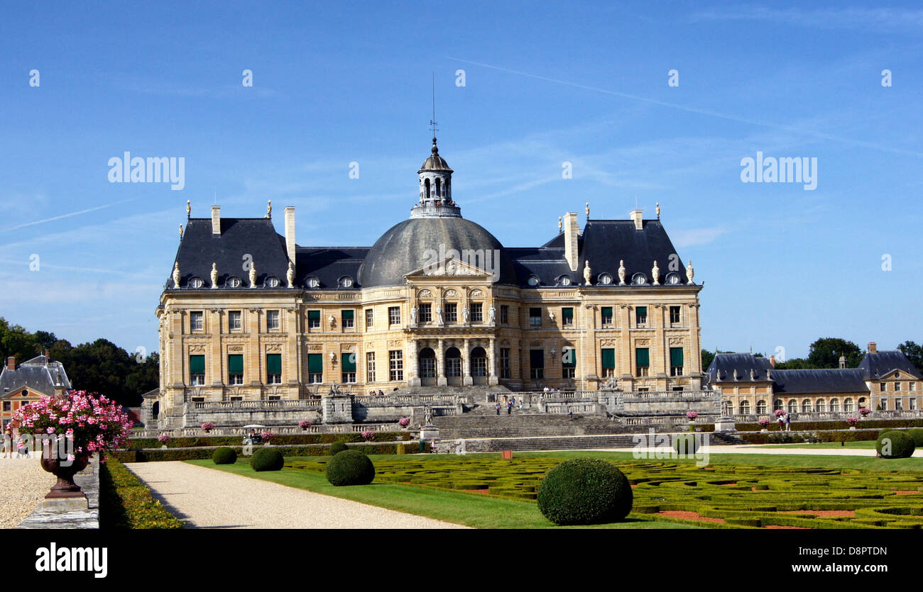 Seine-et-Marne France Vaux le Vicomte palace Banque D'Images