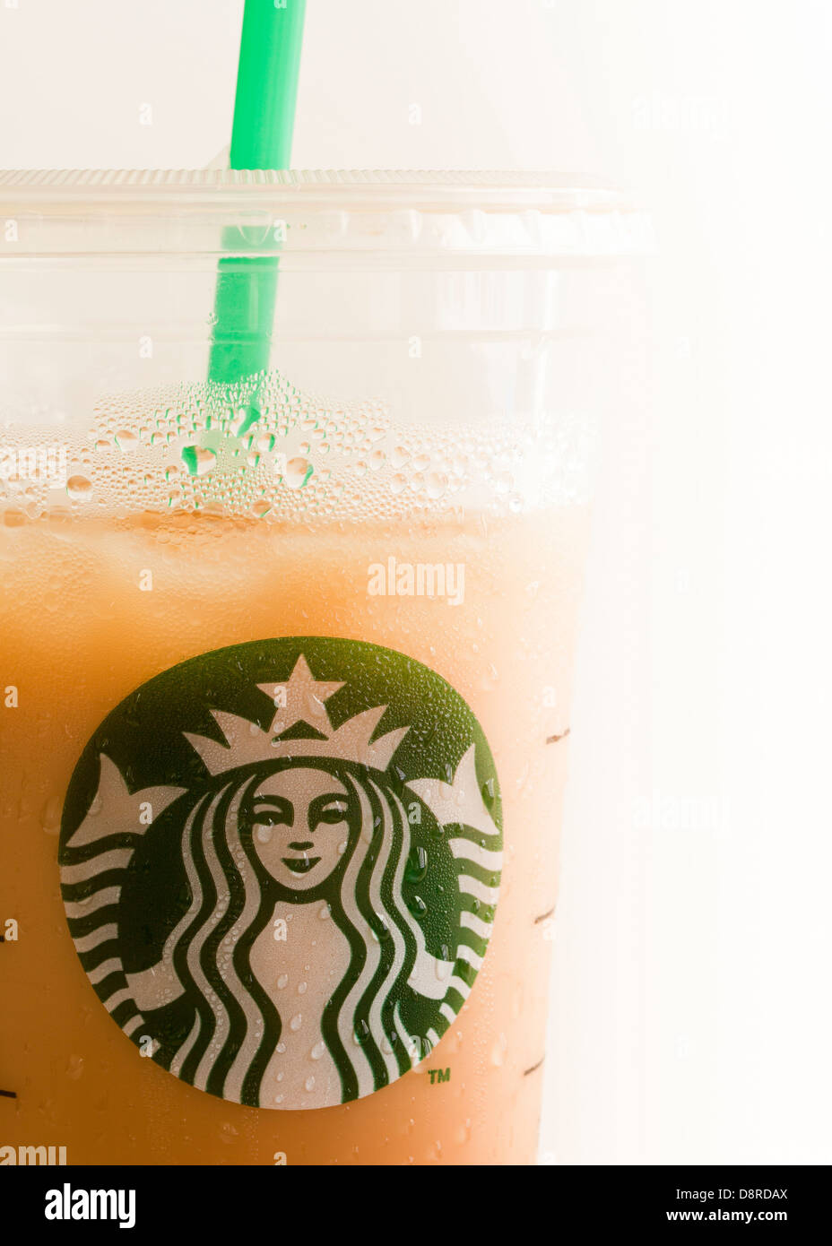 Café glacé Starbucks Banque D'Images