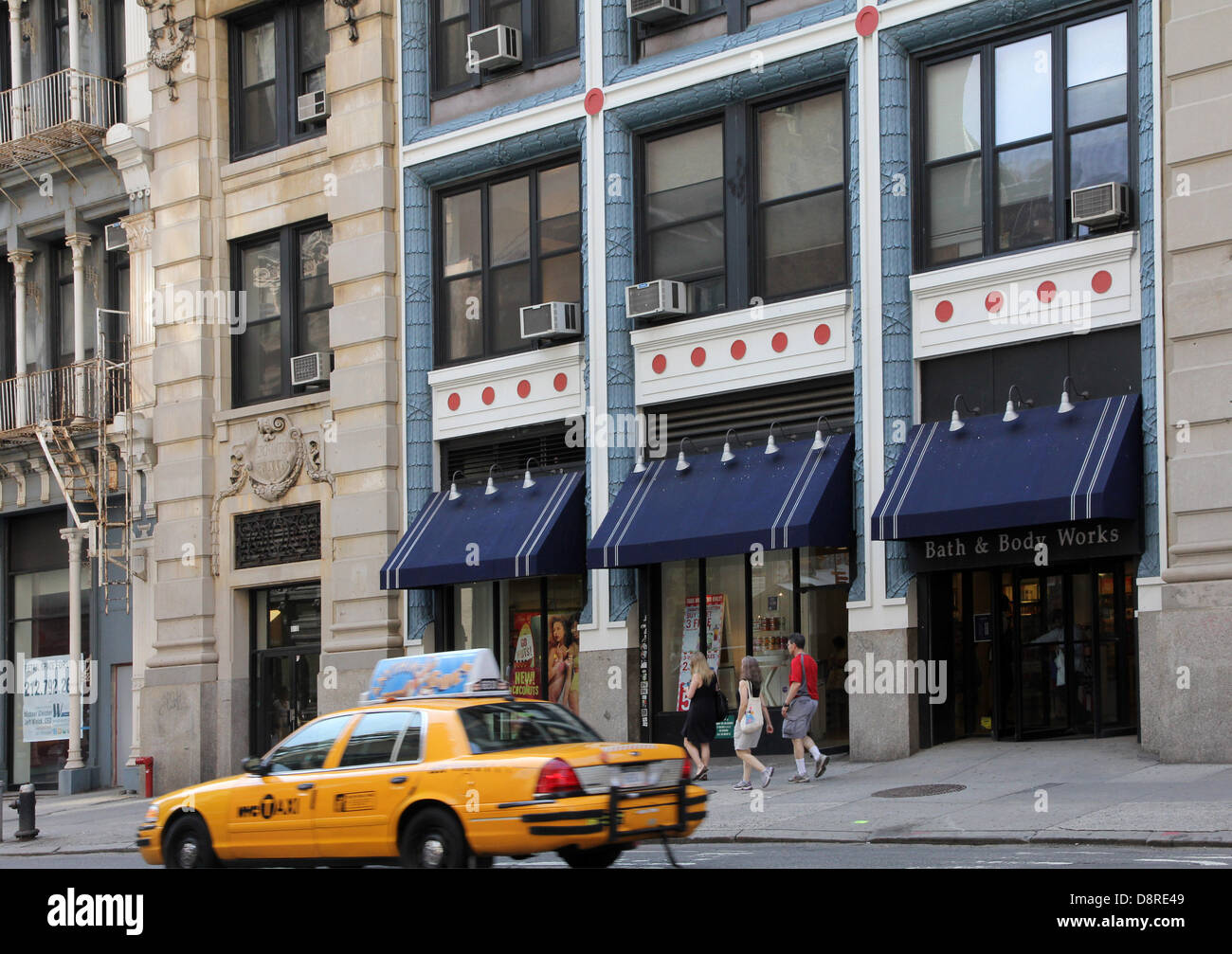 Manhattan street et des boutiques Banque D'Images