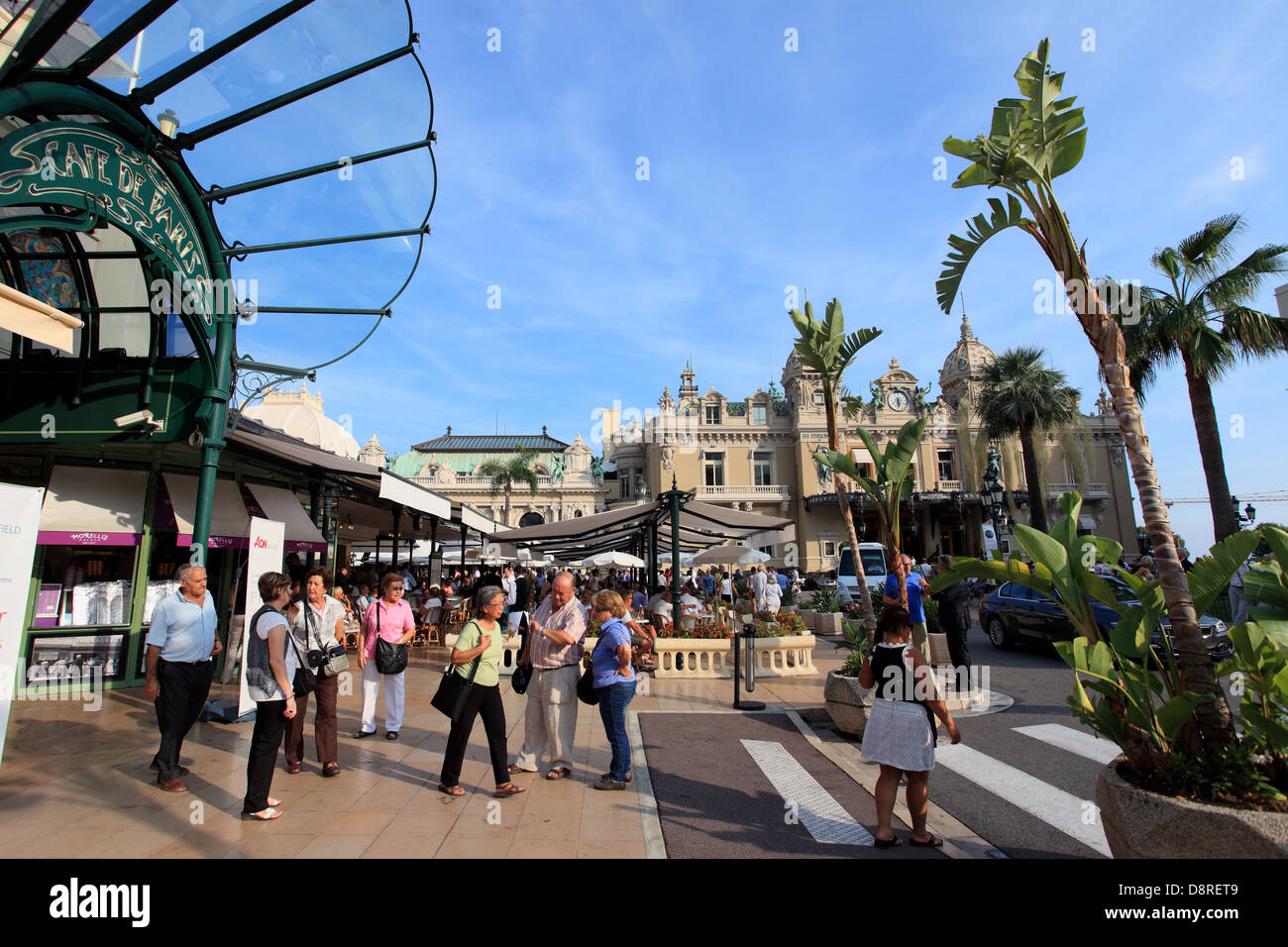 La Place du Casino, Monaco, Principauté de Monaco Banque D'Images