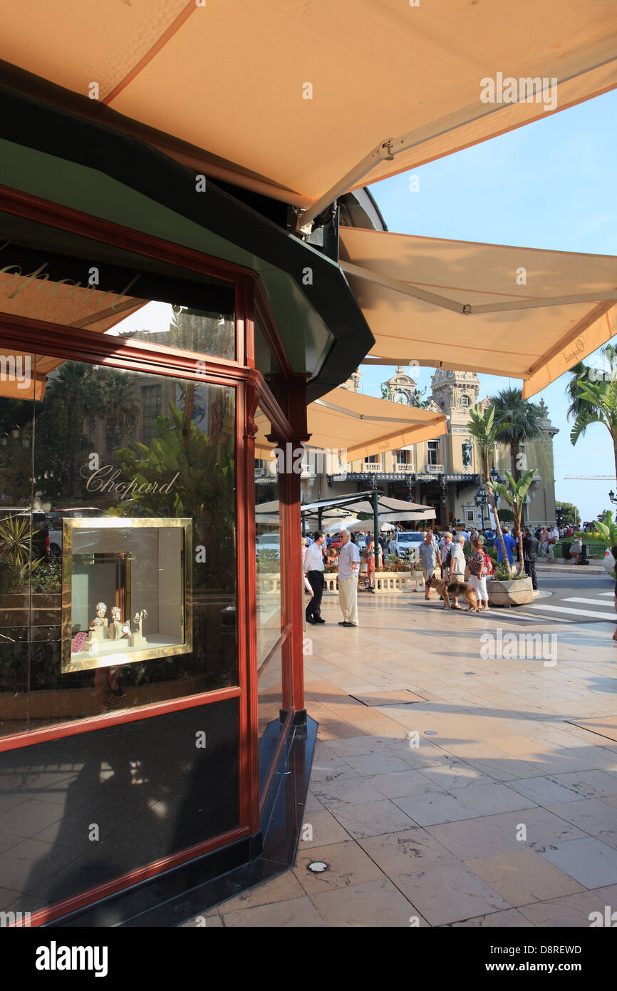 Les bijoux Chopard à la Place du Casino, Monaco, Principauté de Monaco Banque D'Images