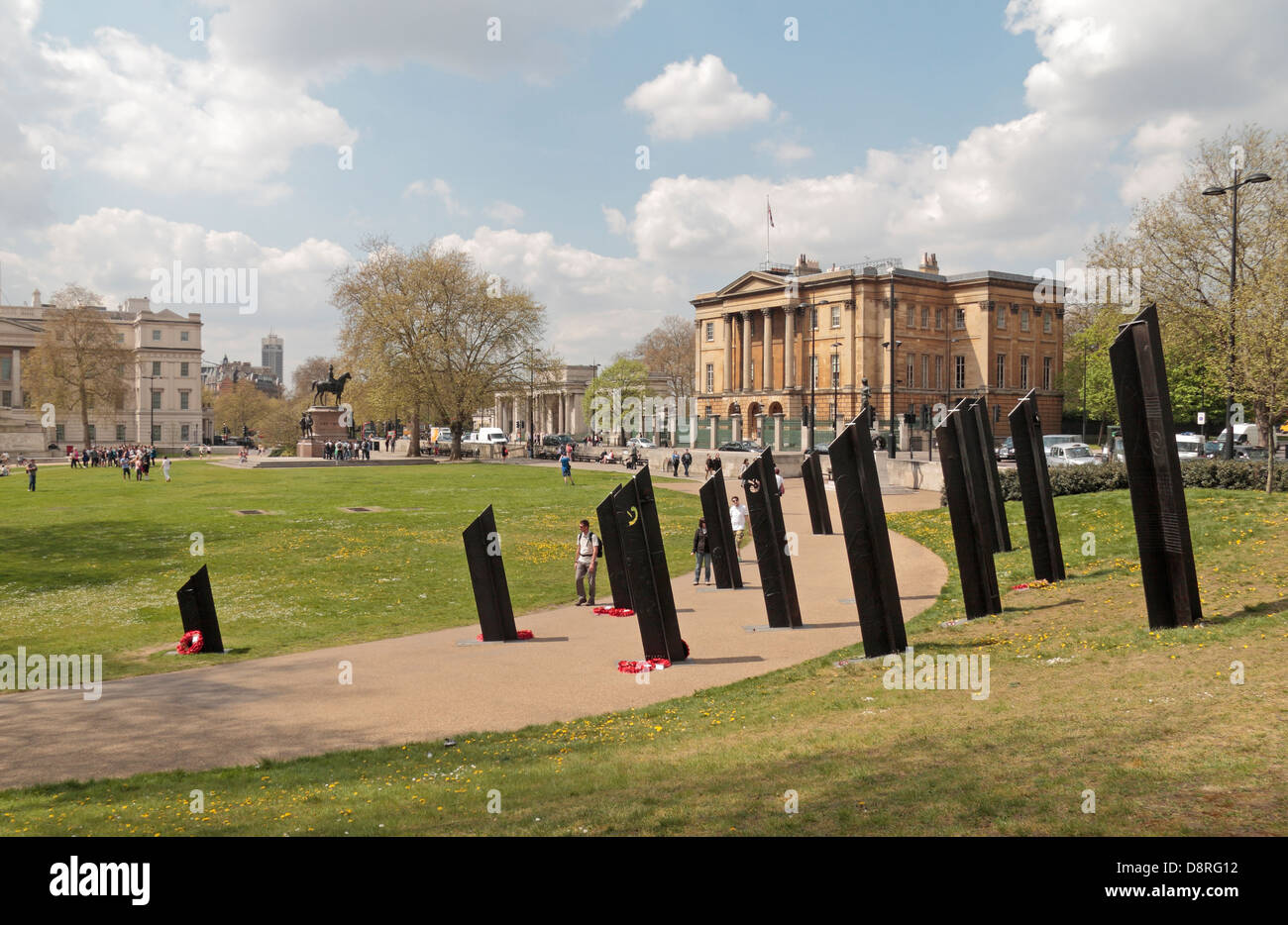 La Nouvelle Zélande War Memorial, sur Hyde Park, Londres. Mai 2013 Banque D'Images