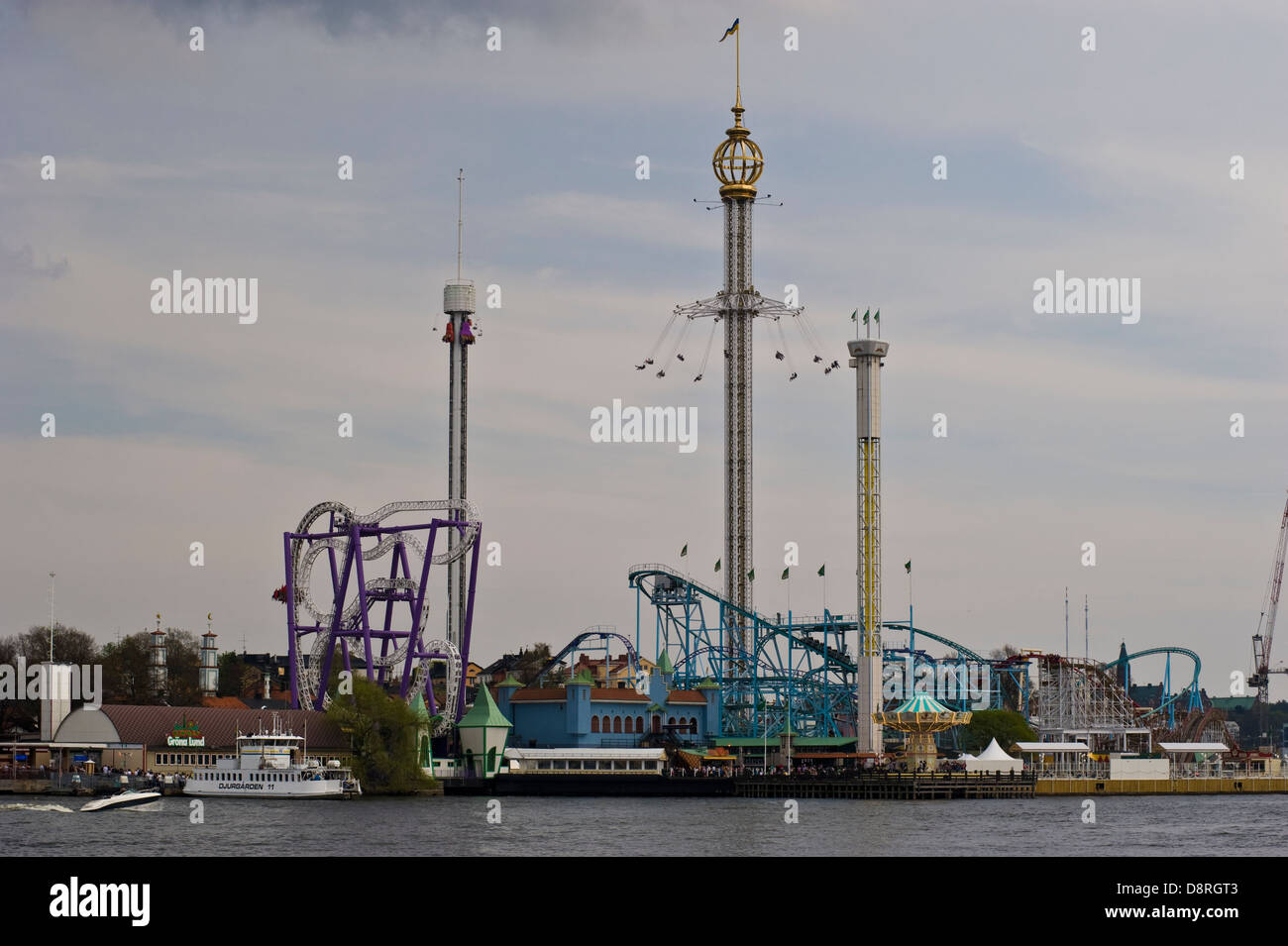 Dans un parc d'attractions Gröna Lund a Stockholm Banque D'Images