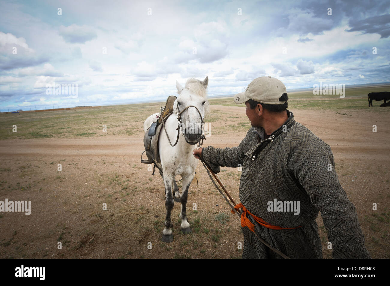 La vie rurale en Mongolie. Banque D'Images
