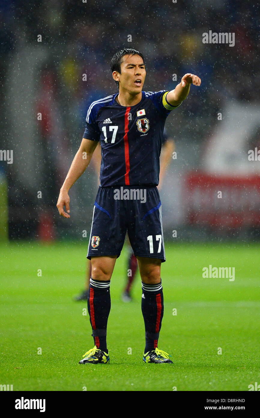 Makoto Hasebe (JPN), le 30 mai 2013 - Football / Soccer : Kirin Challenge Cup 2013 match entre le Japon 0-2 Bulgarie chez Toyota Stadium à Aichi, au Japon. (Photo de bla) Banque D'Images