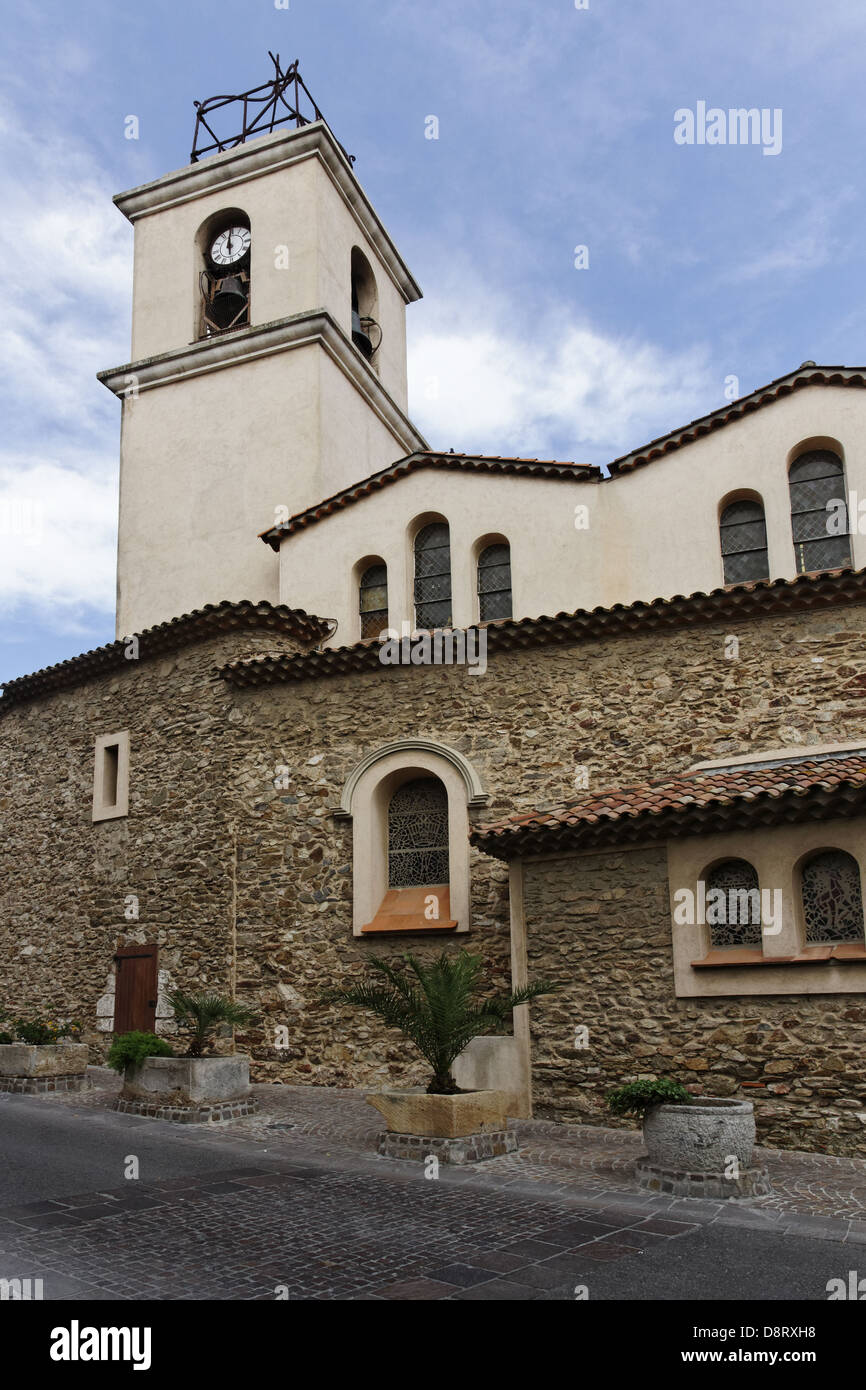 Dans l'église paroissiale Saint-Maxime, Côte d'Azur Banque D'Images