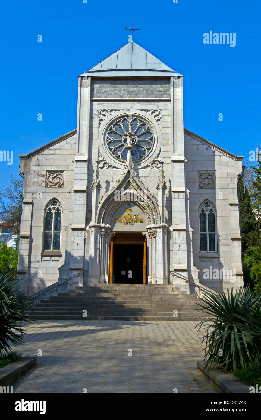 L'église catholique-romaine à Yalta Banque D'Images