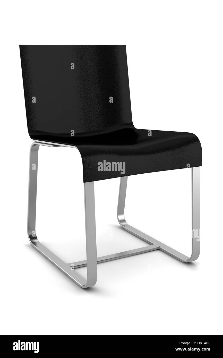 Président noir isolé sur fond blanc Banque D'Images