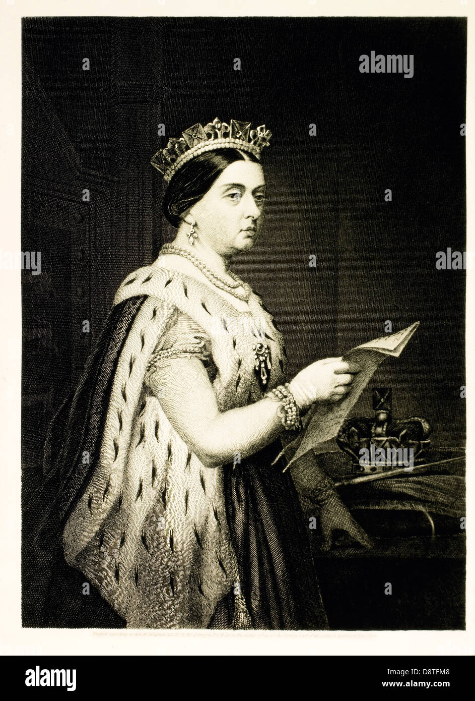 Victoria, reine du Royaume-Uni de Grande-Bretagne et d'Irlande, 1837-1901, Portrait Banque D'Images