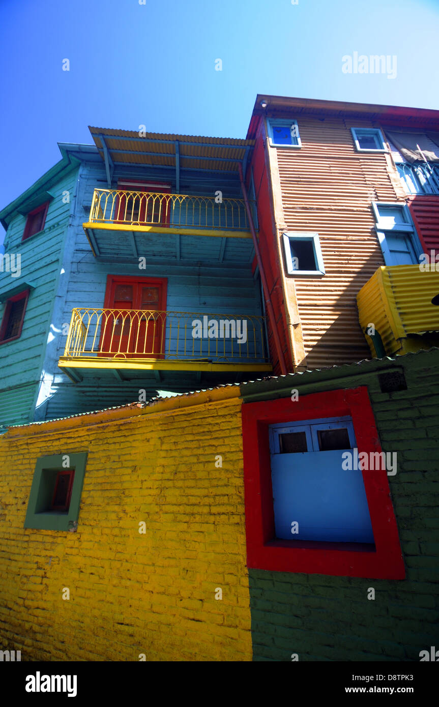 Paysage de La Boca, Buenos Aires, Argentine. Pas de PR Banque D'Images