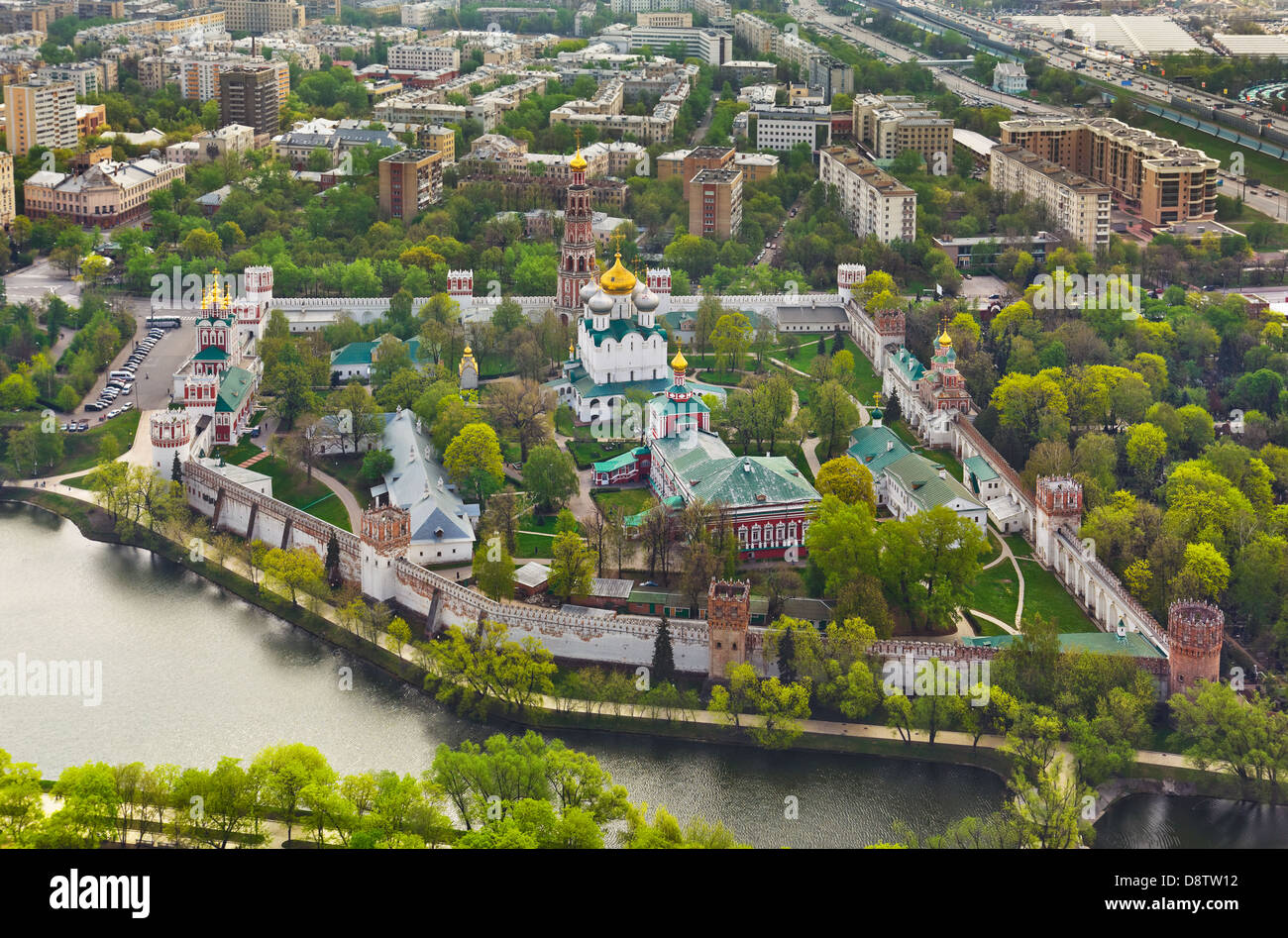 Monastère de Novodevichiy à Moscou, Russie Banque D'Images