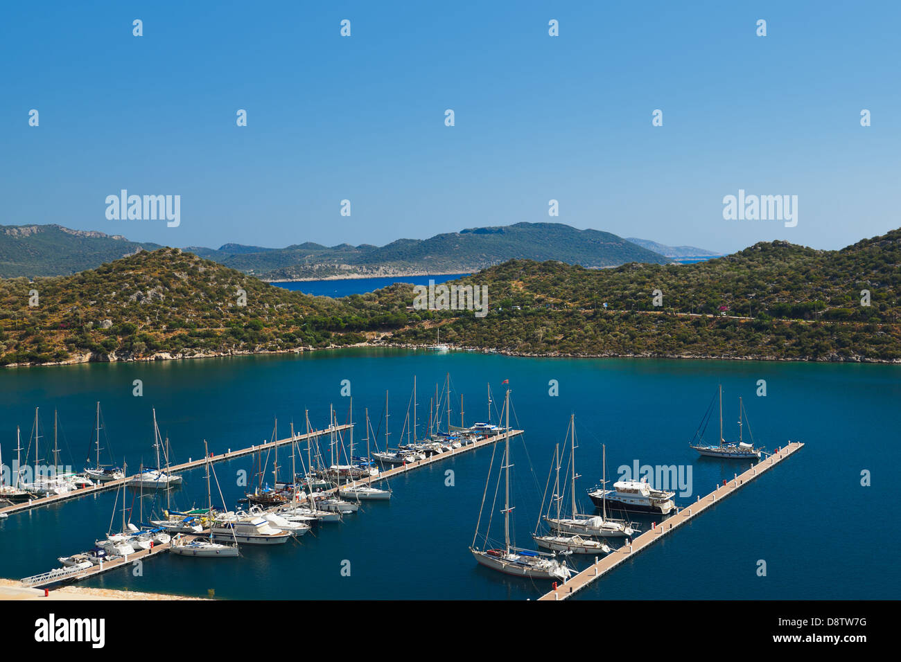Yachts dans Kas Turquie Banque D'Images