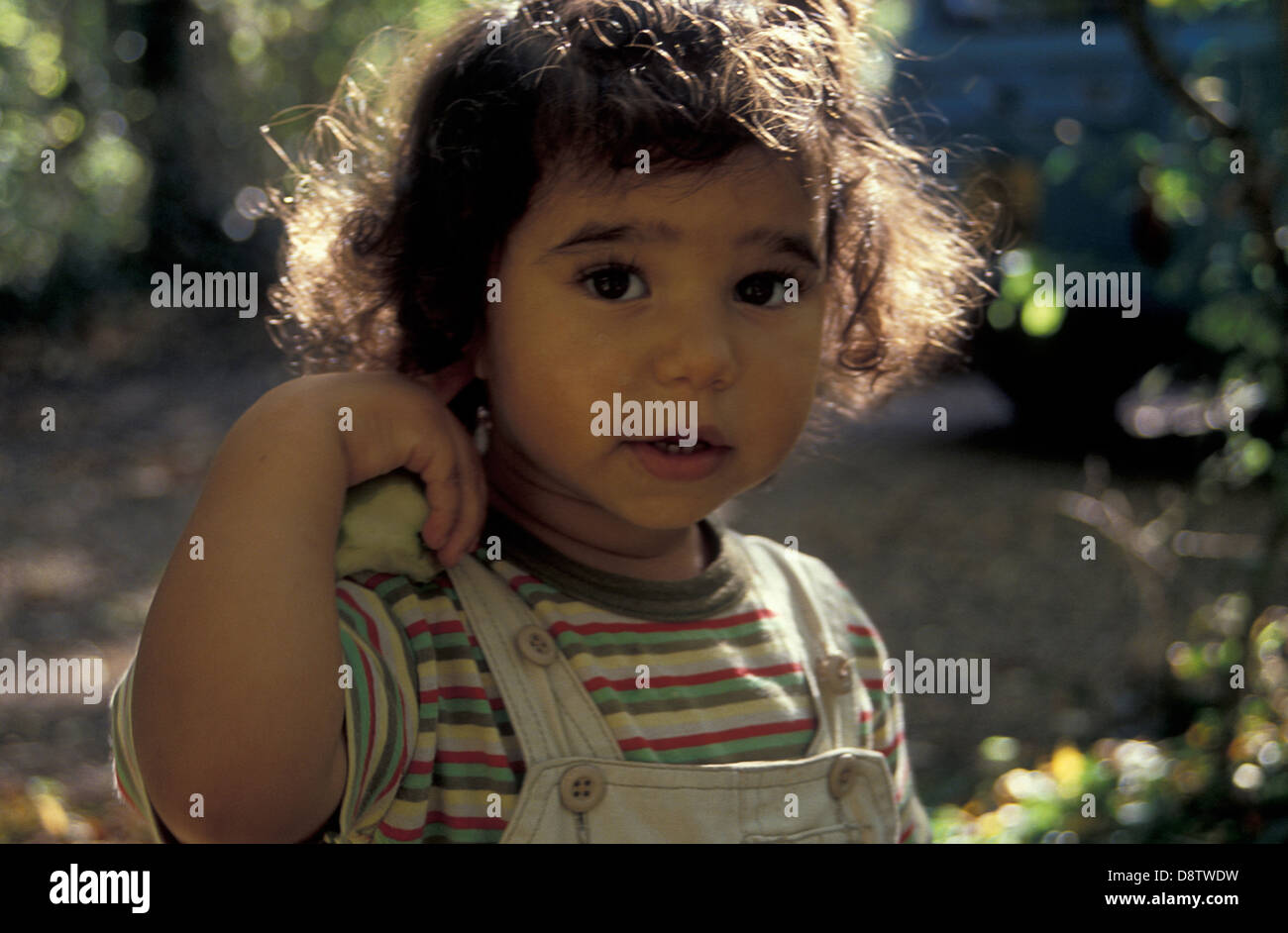 Cute little girl multiculturelle Banque D'Images
