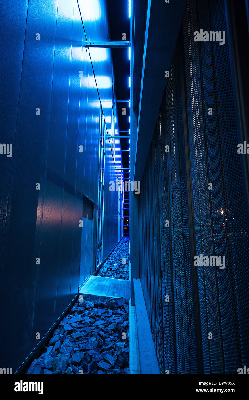 Science Centre, éclairage à LED, Calgary, Alberta, Canada, nuit, Abstrait, Architecture, éclat, beauté, moderne, smart Banque D'Images