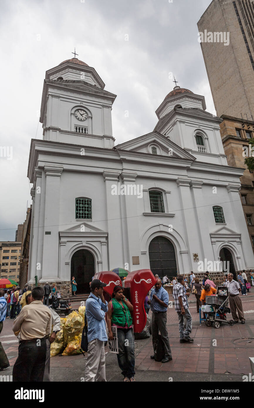 Templo de Nuestra Senora de la Candelaria, église notre dame de Candelaria, Medellin, Colombie Banque D'Images