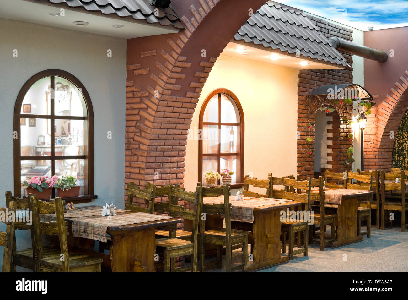 L'intérieur de restaurant Banque D'Images