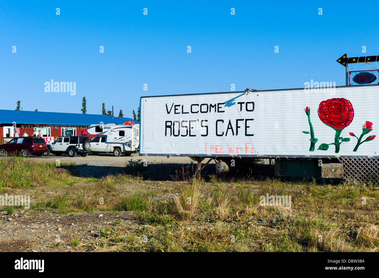 Rose's Cafe, Healy, Alaska, USA Banque D'Images
