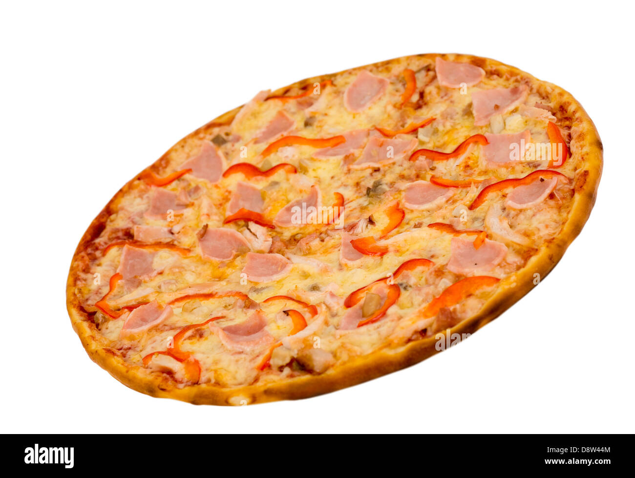 Pizza au bacon et de paprika Banque D'Images