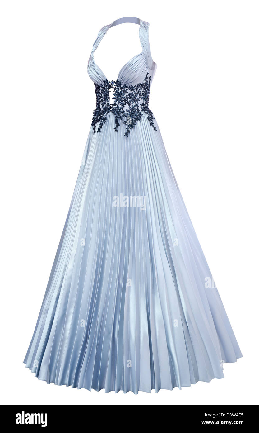 Robe de soirée avec jupe plissée Banque D'Images